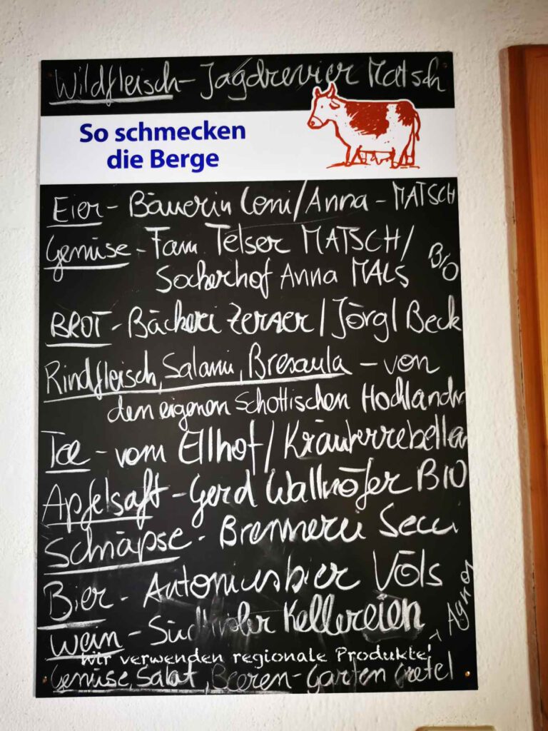 Auf regionale Zutaten wird auf der Oberetteshütte viel Wert gelegt